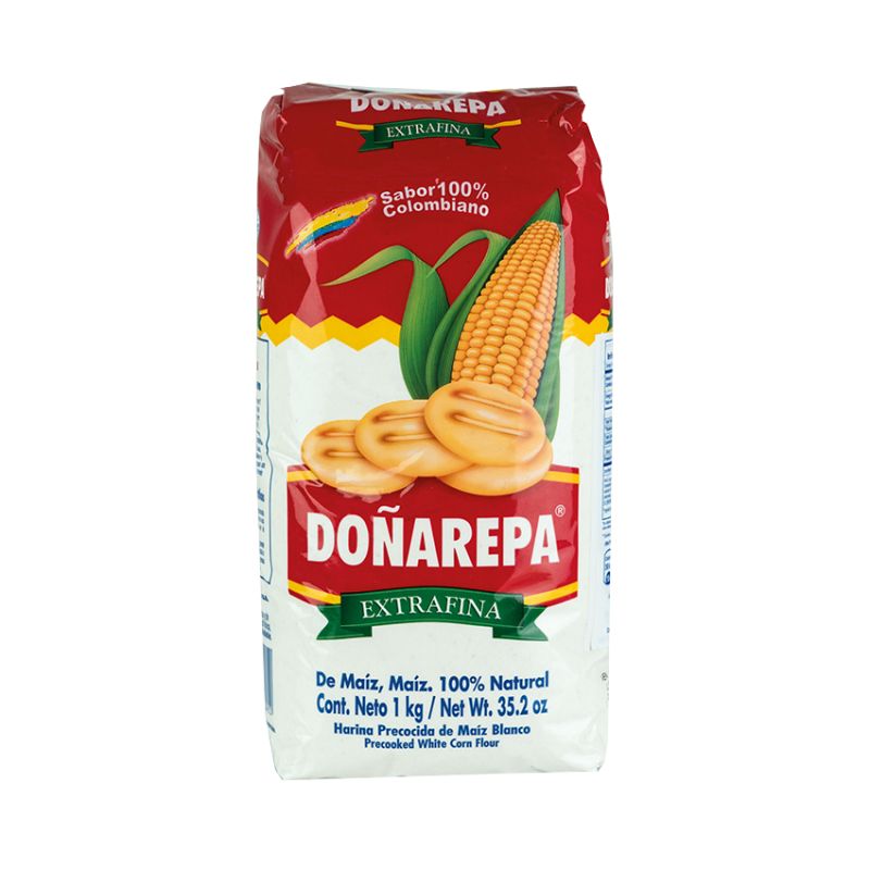 DOÑAREPA Precooked White Corn Flour 1Kg